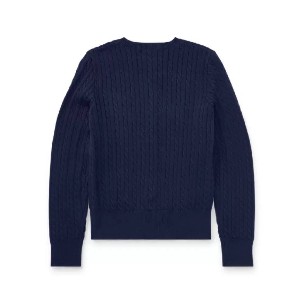 Pullover Und Strickjacken>Ralph Lauren Pullover Und Strickjacken Mini-Cable Cotton Cardigan | DE