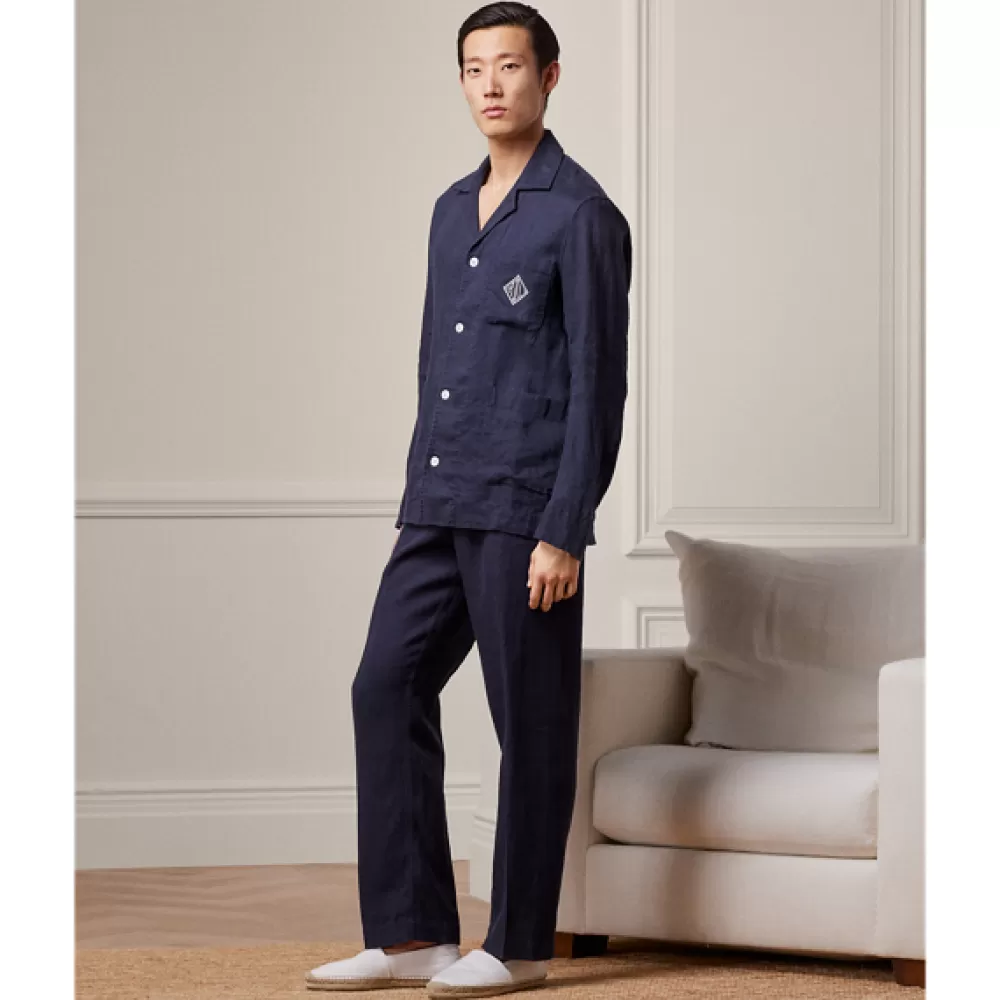 Nachtwäsche>Ralph Lauren Nachtwäsche Monogramm-Pyjama aus Leinen für Men | ® DE