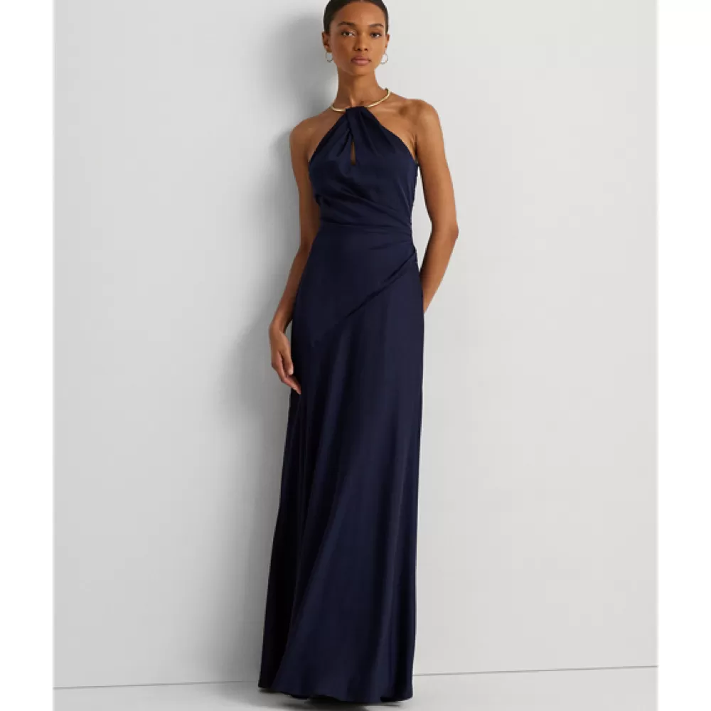 Kleider Und Jumpsuits>Ralph Lauren Kleider Und Jumpsuits Neckholder-Abendkleid aus Satin für Women | ® DE