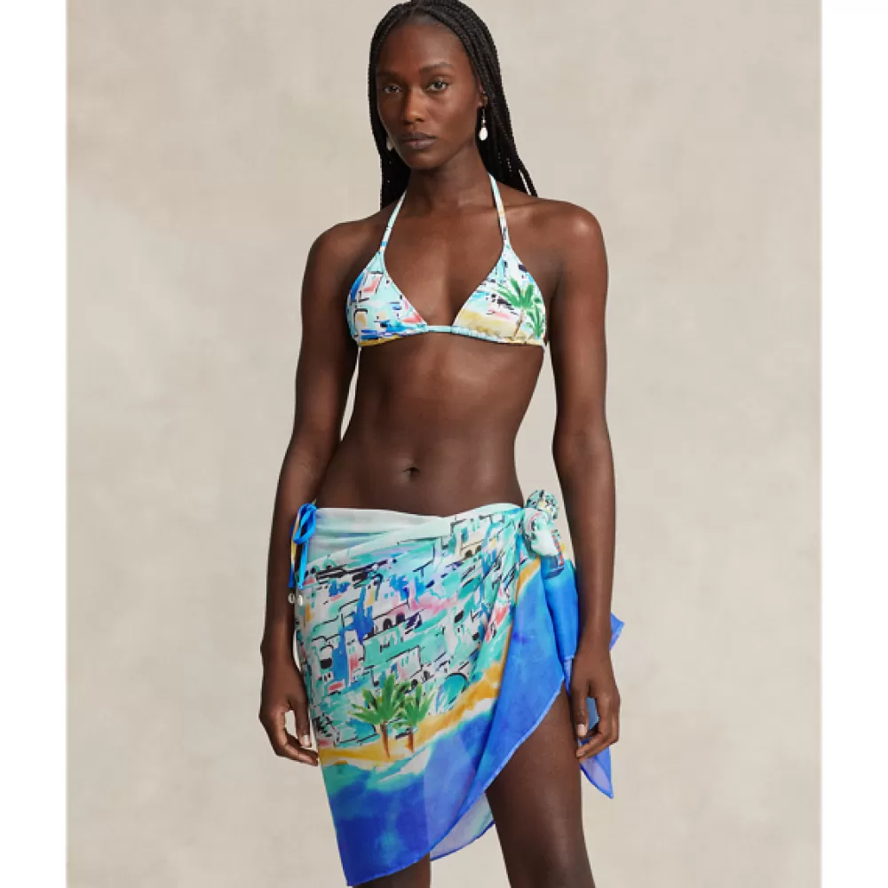 Bade- Und Strandmode>Ralph Lauren Bade- Und Strandmode Neckholder-Bikinitop mit Tropenmuster für Women | ® DE