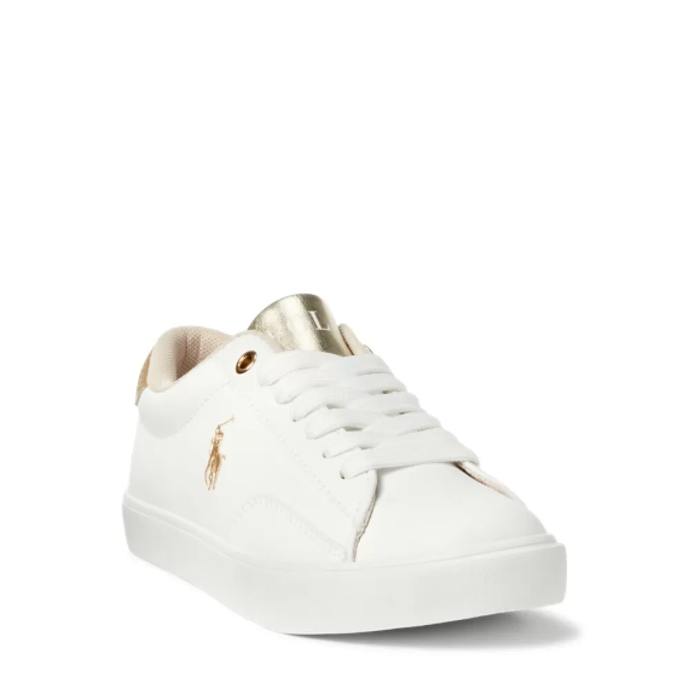 Schuhe>Ralph Lauren Schuhe Niedriger Kunstleder-Sneaker Theron V für Baby | ® DE