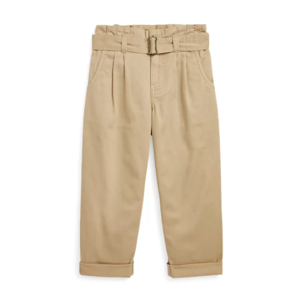 Mädchen 1½-6½ Jahre>Ralph Lauren Mädchen 1½-6½ Jahre Paperbag-Hose aus Baumwolltwill für Children | ® DE