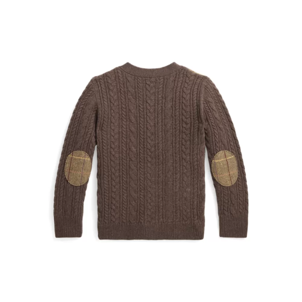 Pullover Und Strickjacken>Ralph Lauren Pullover Und Strickjacken Patchwork-Cardigan mit V-Ausschnitt für Children | ® DE