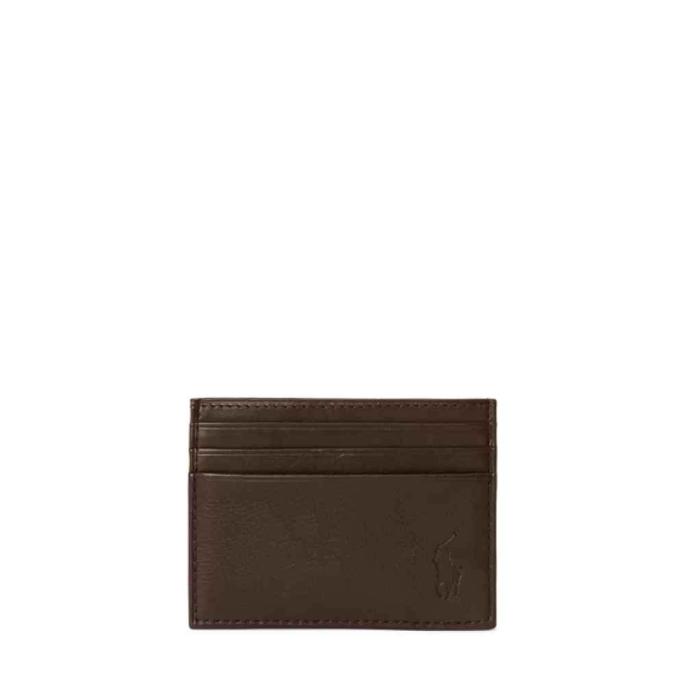 Geldbörsen>Ralph Lauren Geldbörsen Pebble Leather Card Case | DE