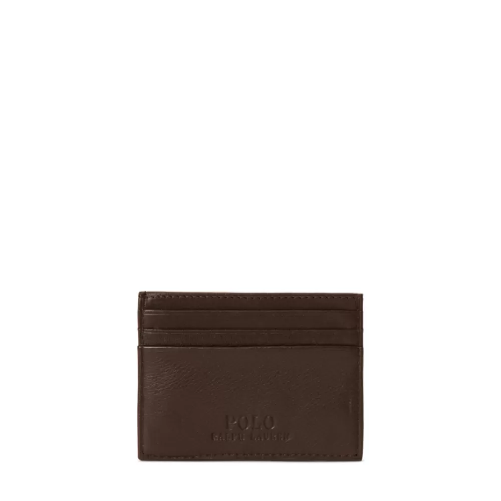 Geldbörsen>Ralph Lauren Geldbörsen Pebble Leather Card Case | DE