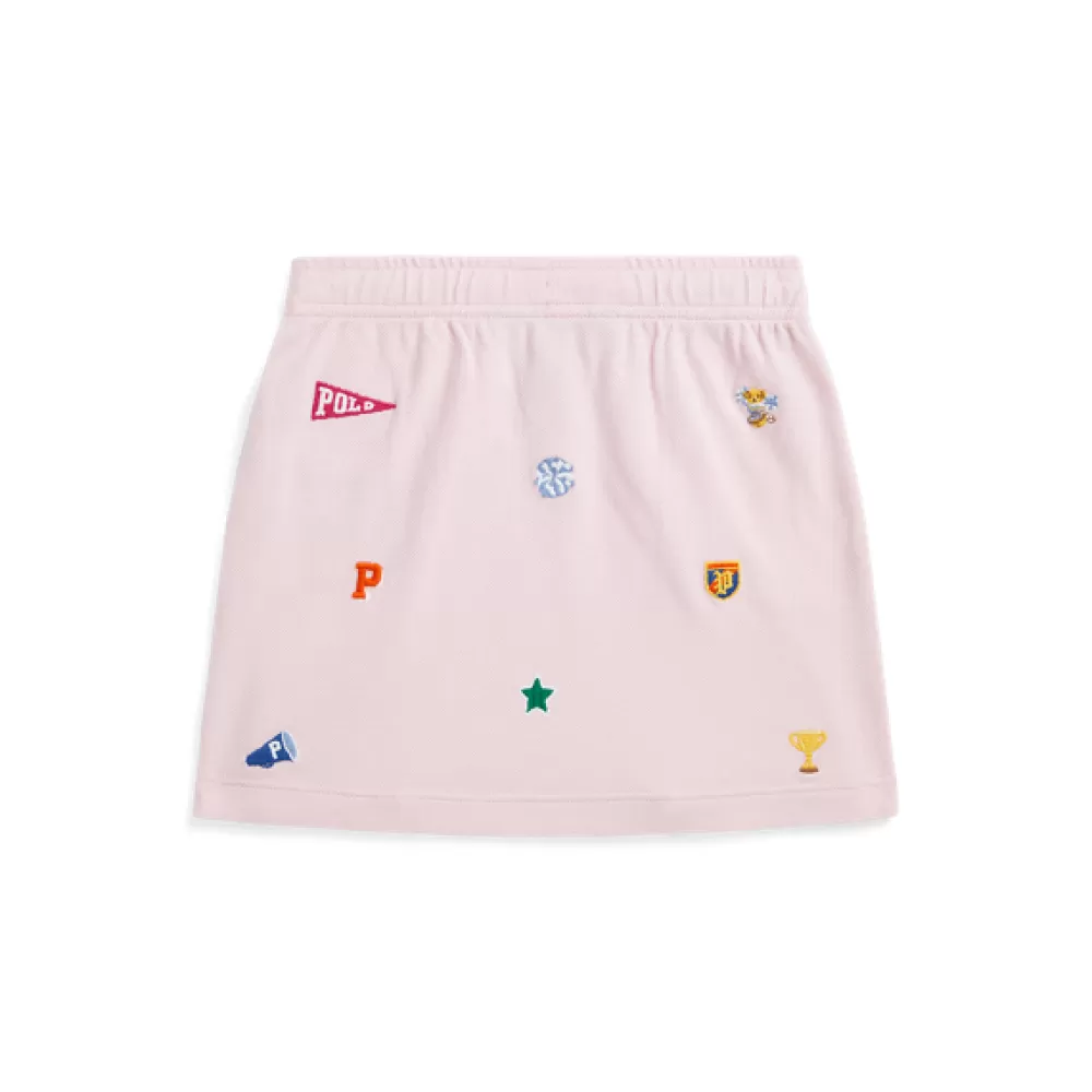 Sportbekleidung>Ralph Lauren Sportbekleidung Piqué-Rock mit College-Symbol für Children | ® DE