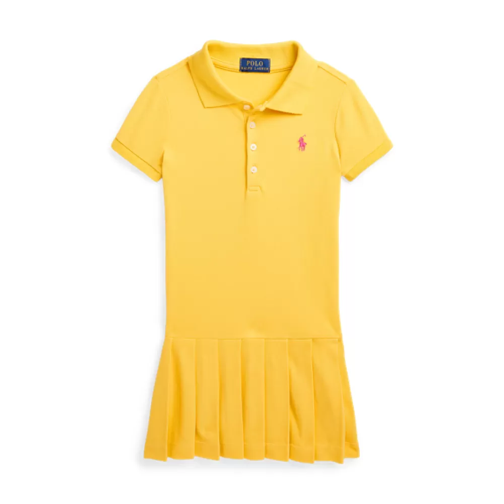 Kleider Und Jumpsuits>Ralph Lauren Kleider Und Jumpsuits Polo-Faltenkleid aus Stretchpiqué für Children | ® DE