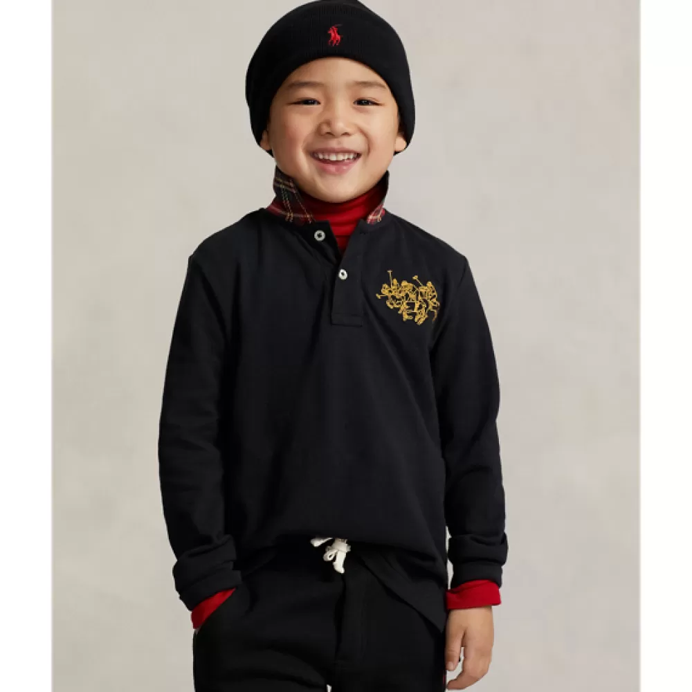 Poloshirts>Ralph Lauren Poloshirts Poloshirt Lunar New Year mit Pony für Children | ® DE