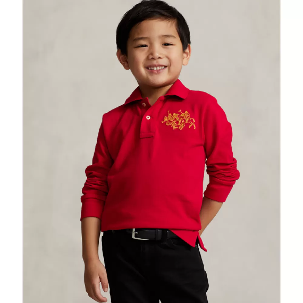 Poloshirts>Ralph Lauren Poloshirts Poloshirt Lunar New Year mit Pony für Children | ® DE