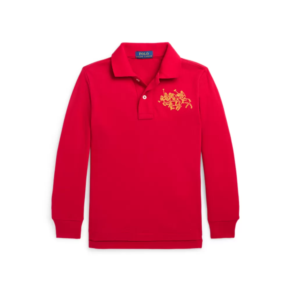 Poloshirts>Ralph Lauren Poloshirts Poloshirt Lunar New Year mit Pony für Children | ® DE