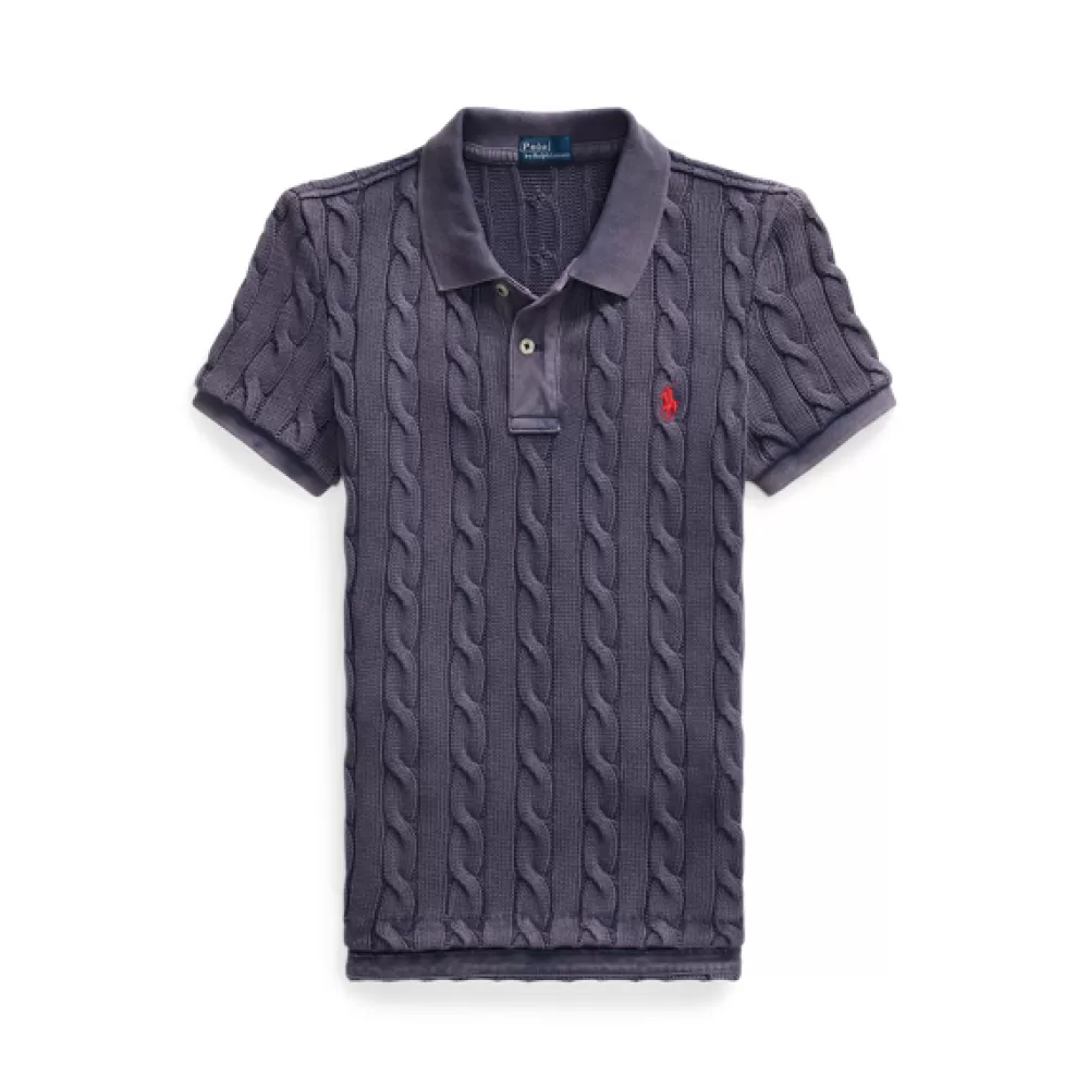 Poloshirts>Ralph Lauren Poloshirts Poloshirt mit Zopfmuster für Women | ® DE