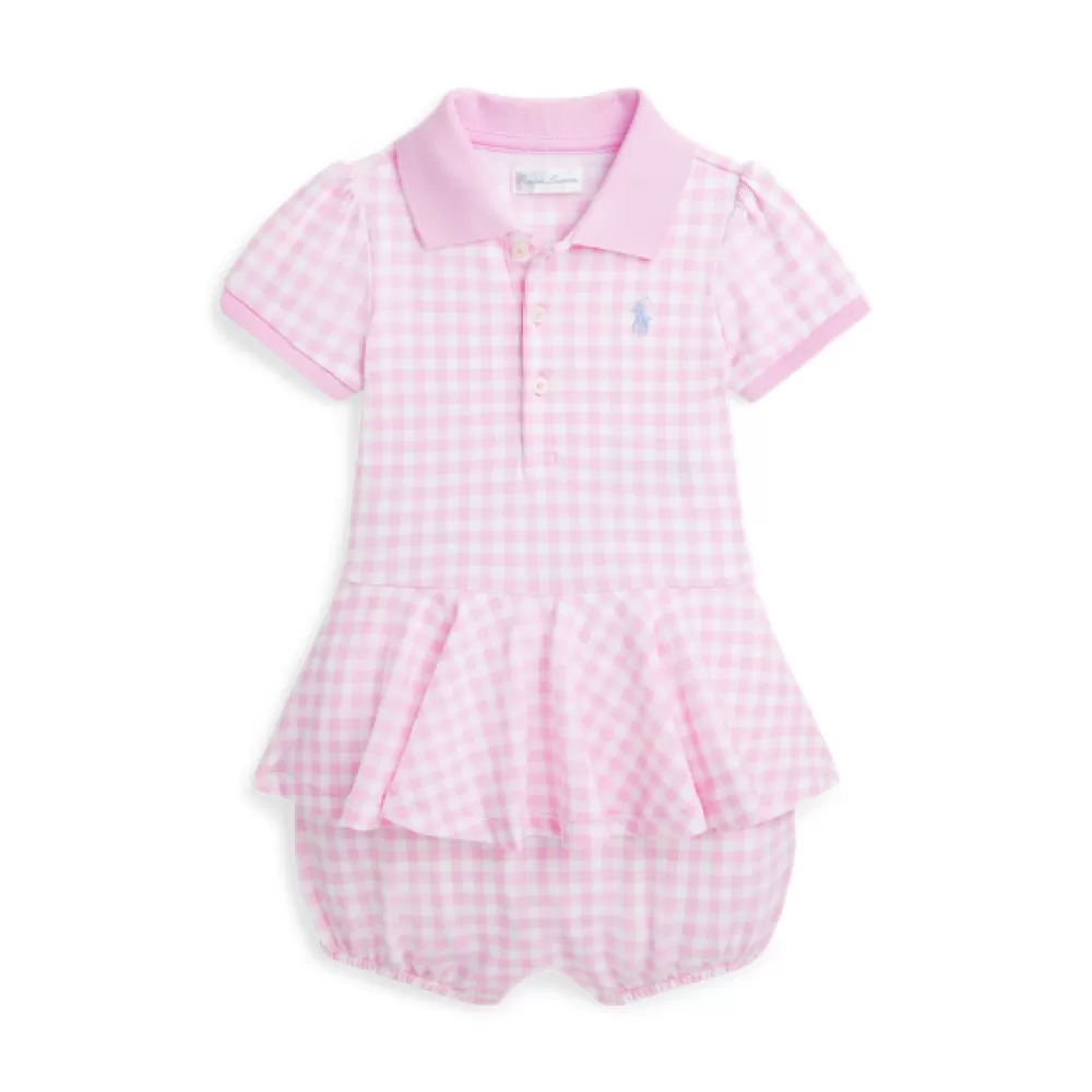 Ihr Erster Frühling | Neuheiten | Bodys & Strampler>Ralph Lauren Ihr Erster Frühling | Neuheiten | Bodys & Strampler Polo-Sommerstrampler mit Gingankaro für Baby | ® DE