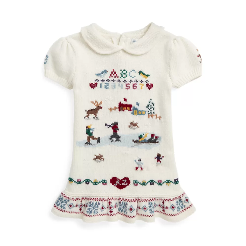 Kleider Und Bodys>Ralph Lauren Kleider Und Bodys Pulloverkleid mit Intarsien für Baby | ® DE