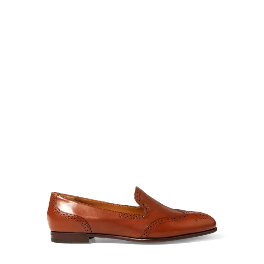 Flache Schuhe>Ralph Lauren Flache Schuhe Quincy Calfskin Loafer | DE