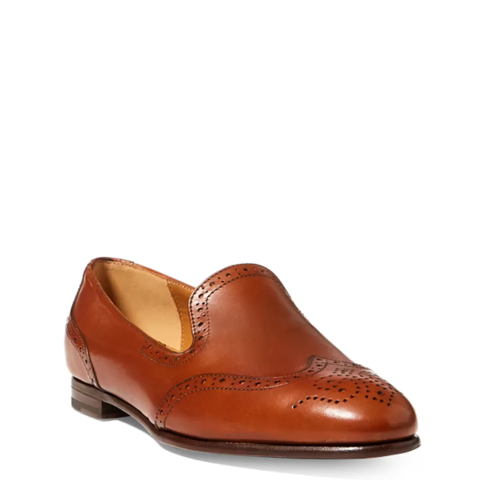 Flache Schuhe>Ralph Lauren Flache Schuhe Quincy Calfskin Loafer | DE