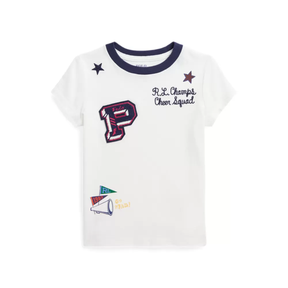 Sportbekleidung | Mädchen 1½-6½ Jahre>Ralph Lauren Sportbekleidung | Mädchen 1½-6½ Jahre Ringer-T-Shirt im College-Stil für Children | ® DE