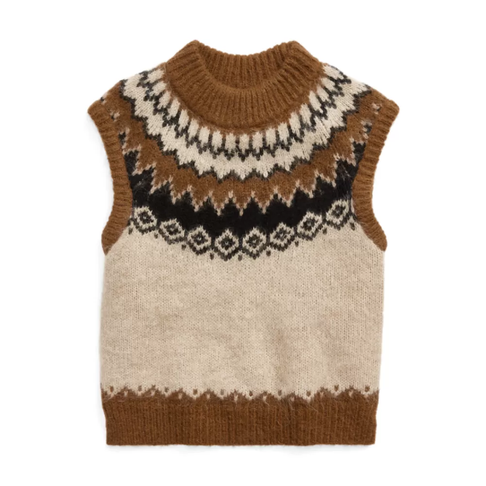 Pullover Und Strickjacken>Ralph Lauren Pullover Und Strickjacken Ärmelloser Pullover mit Fair-Isle-Muster für Women | ® DE