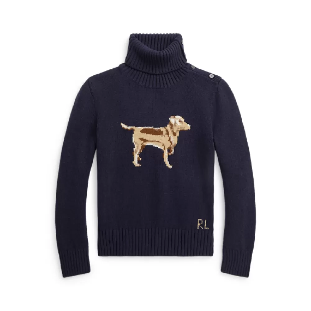 Pullover Und Strickjacken>Ralph Lauren Pullover Und Strickjacken Rollkragenpullover mit Hundemotiv für Children | ® DE