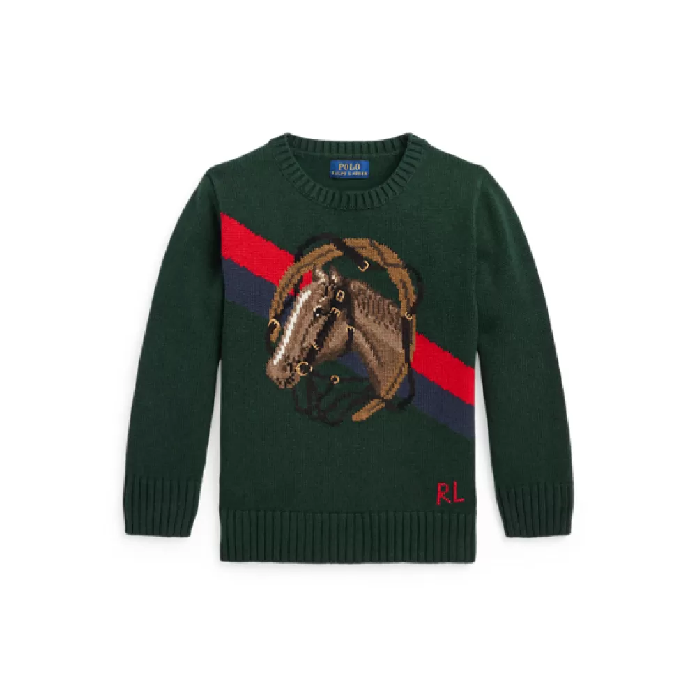 Pullover Und Strickjacken>Ralph Lauren Pullover Und Strickjacken Rundhalspullover mit Pferdekopf für Children | ® DE