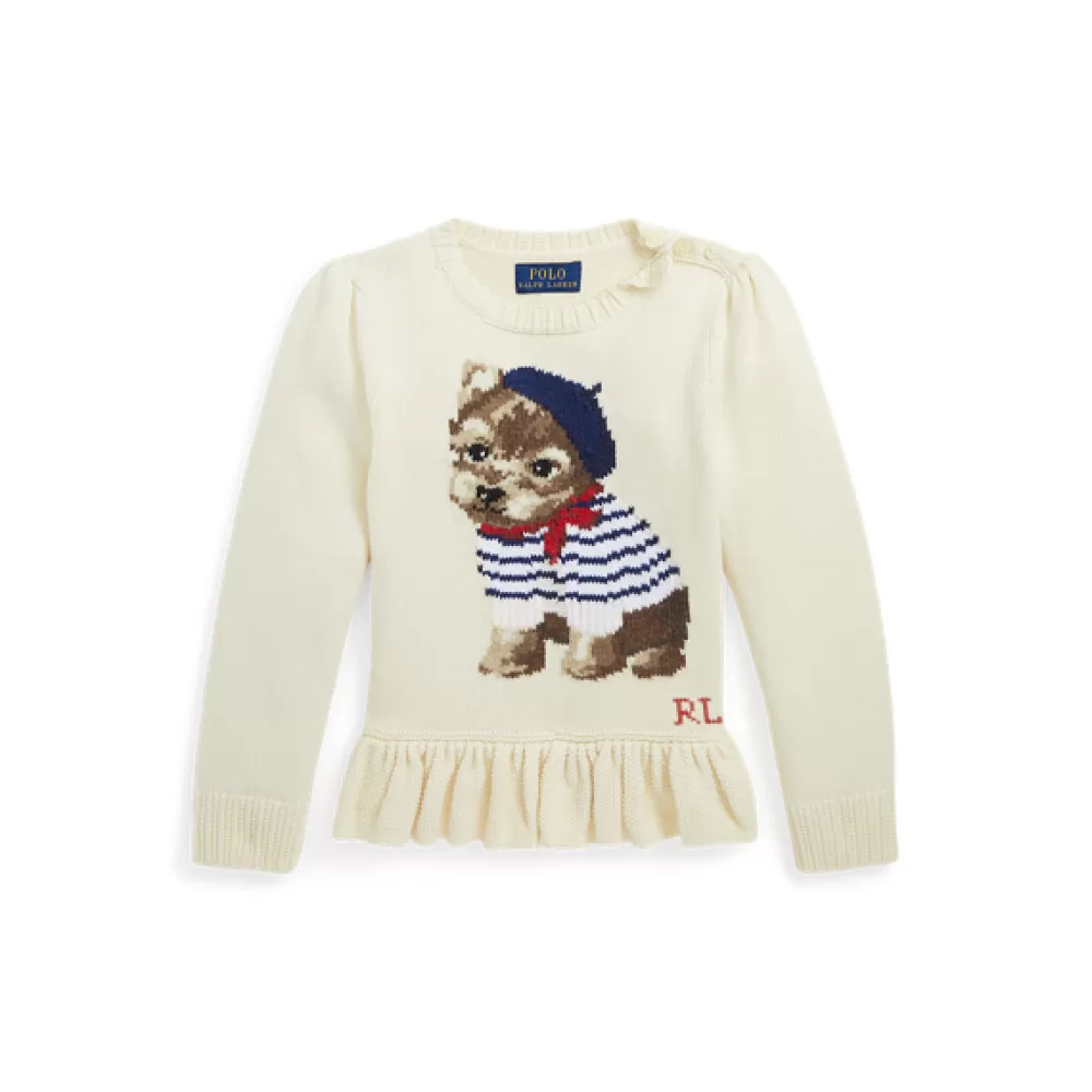 Pullover Und Strickjacken>Ralph Lauren Pullover Und Strickjacken Schößchenpullover mit Hundemotiv für Children | ® DE