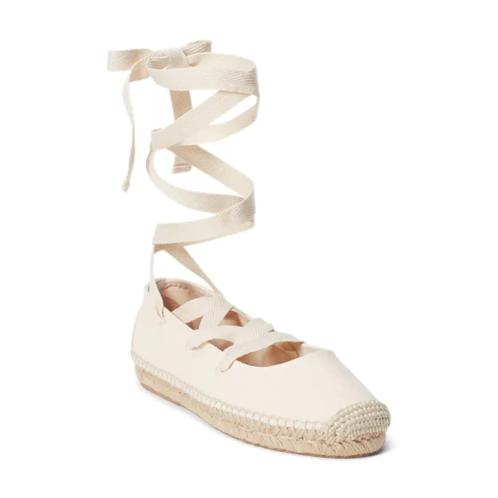 Sandalen | Flache Schuhe | Alles Zeigen>Ralph Lauren Sandalen | Flache Schuhe | Alles Zeigen Schnür-Espadrille aus Segeltuch für Women | ® DE