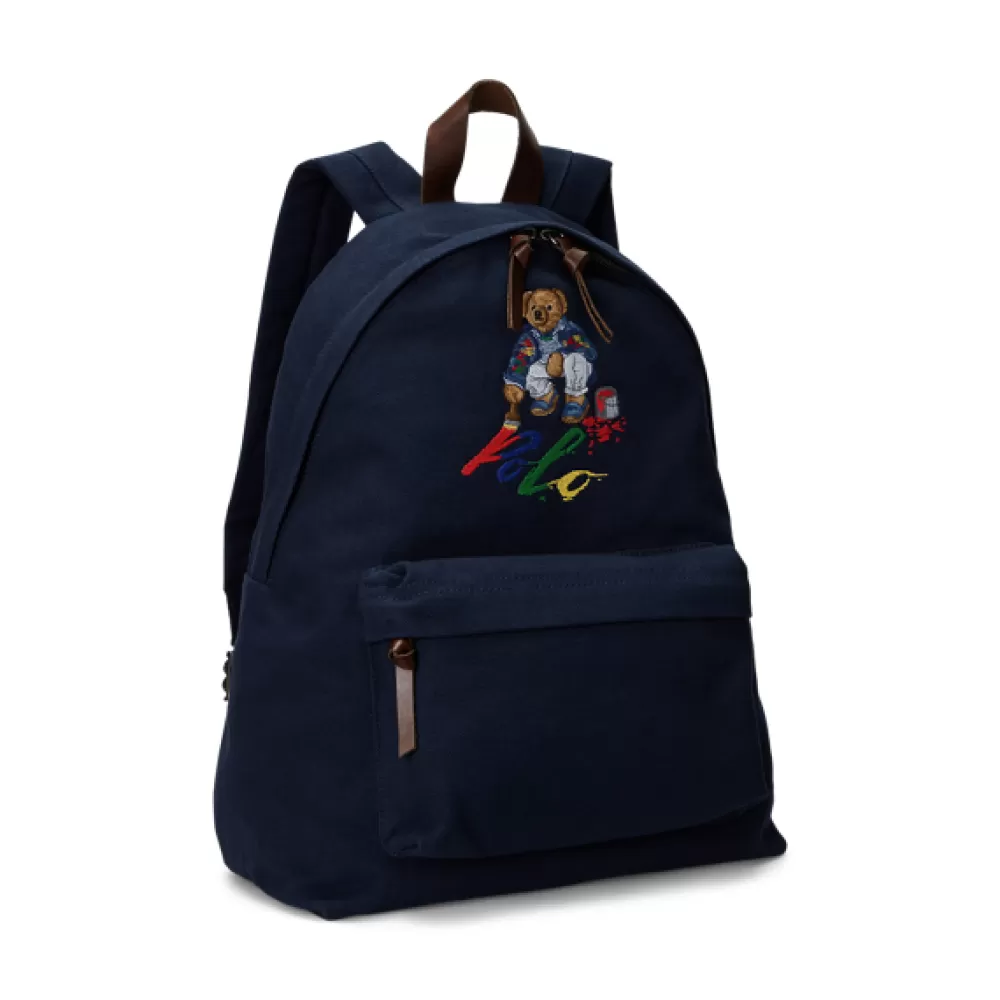 Taschen Und Gepäck | Passende Accessoires>Ralph Lauren Taschen Und Gepäck | Passende Accessoires Segeltuch-Rucksack mit Polo Bear für Men | ® DE