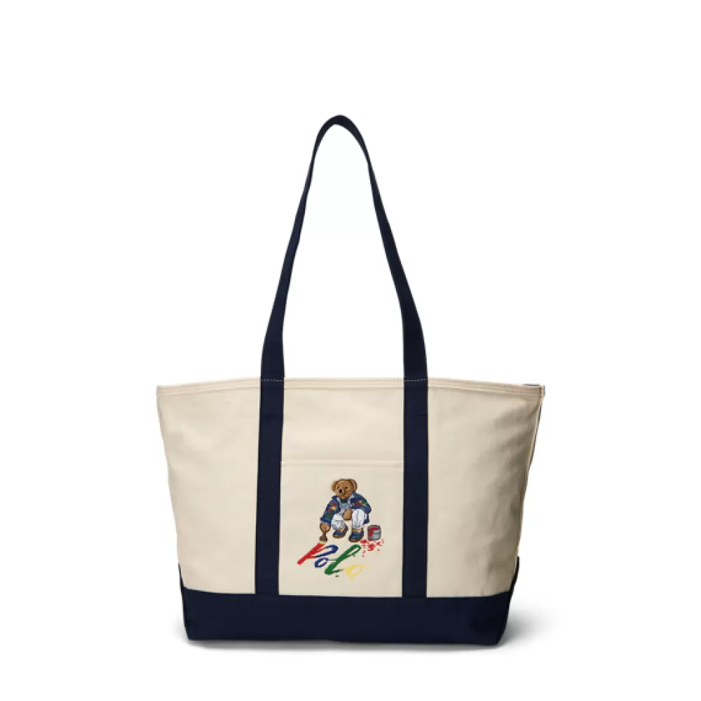 Passende Accessoires | Taschen Und Gepäck>Ralph Lauren Passende Accessoires | Taschen Und Gepäck Segeltuch-Tragetasche mit Polo Bear für Men | ® DE