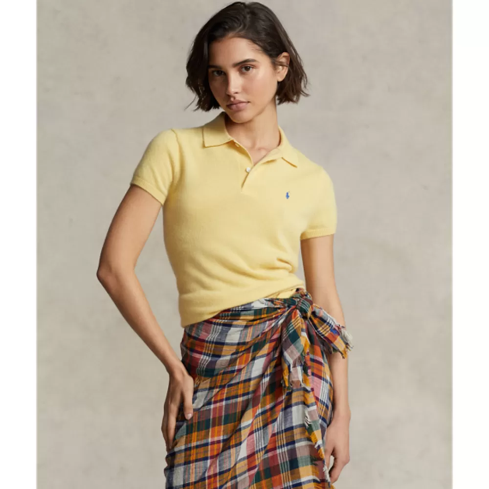 Poloshirts>Ralph Lauren Poloshirts Slim-Fit Poloshirt aus Kaschmir für Women | ® DE