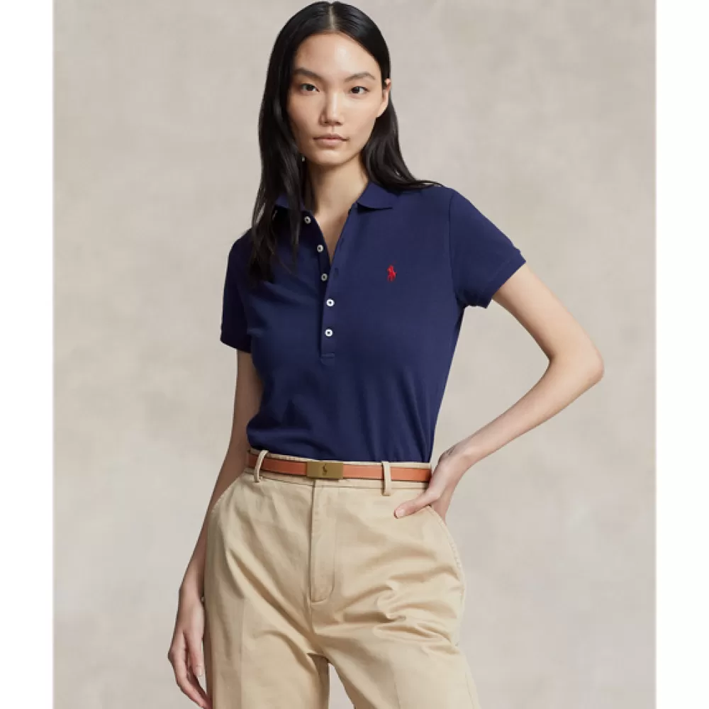 Poloshirts>Ralph Lauren Poloshirts Slim-Fit Poloshirt mit Stretch für Women | ® DE