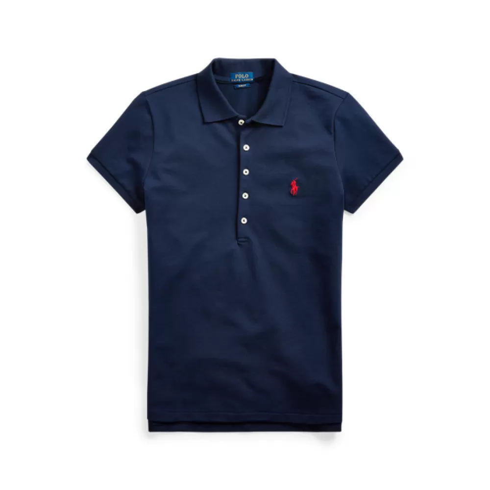 Poloshirts>Ralph Lauren Poloshirts Slim-Fit Poloshirt mit Stretch für Women | ® DE