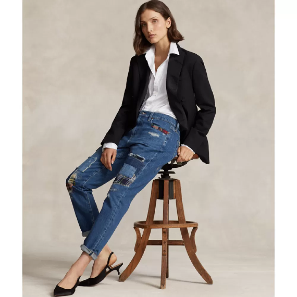 Denim | Jeans>Ralph Lauren Denim | Jeans Slim-Tapered Patchwork-Jeans für Women | ® DE