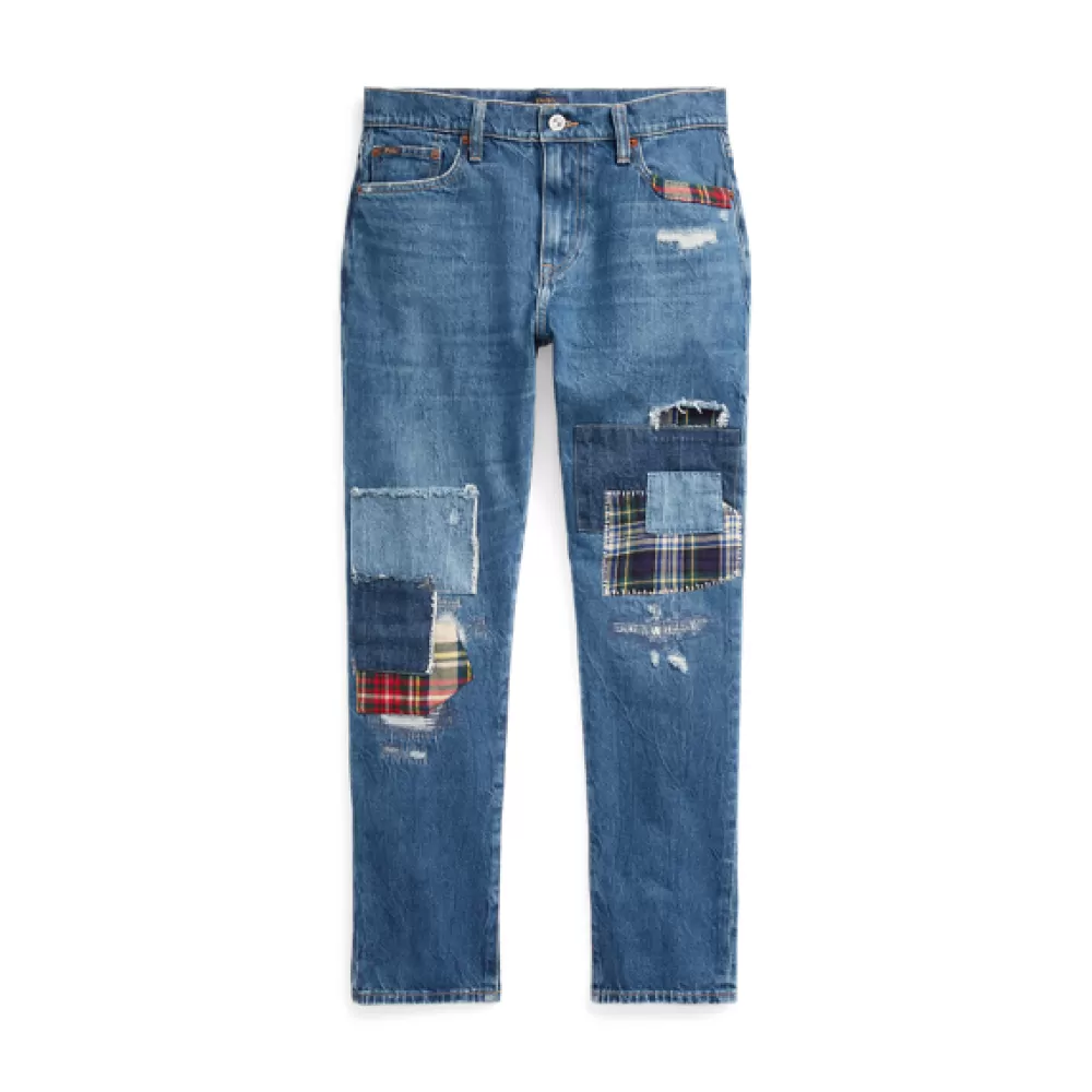 Denim | Jeans>Ralph Lauren Denim | Jeans Slim-Tapered Patchwork-Jeans für Women | ® DE