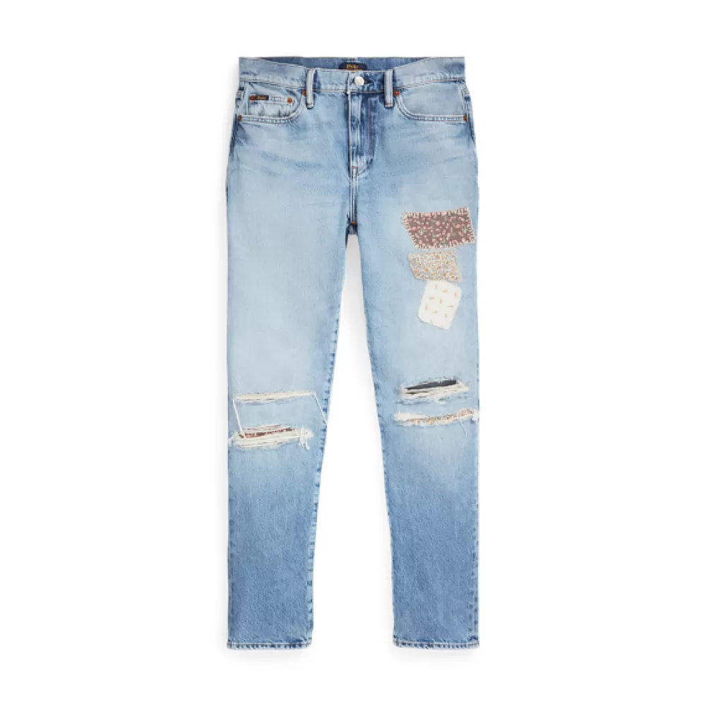 Denim | Jeans>Ralph Lauren Denim | Jeans Slim-Tapered Patchwork-Jeans für Women | ® DE