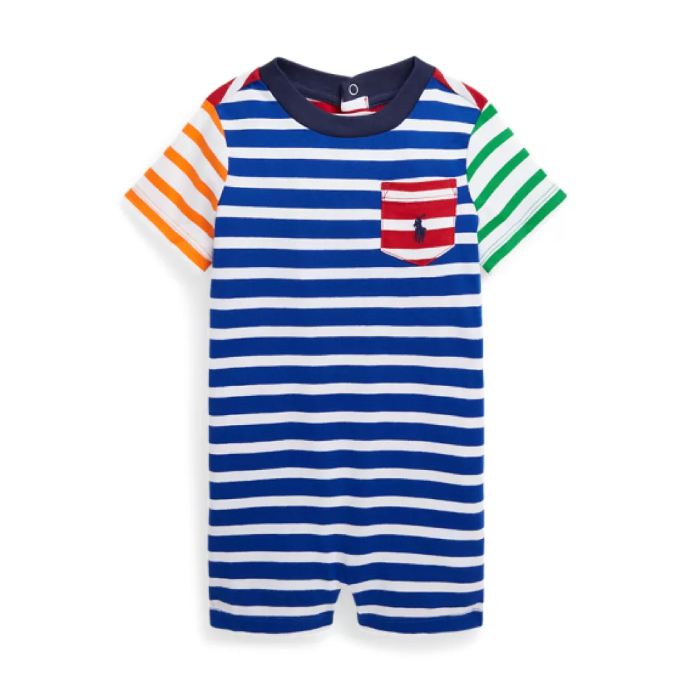 Bodys & Strampler | Grundausstattung Für Neugeborene | Neuheiten>Ralph Lauren Bodys & Strampler | Grundausstattung Für Neugeborene | Neuheiten Sommerstrampler aus Baumwolljersey für Baby | ® DE