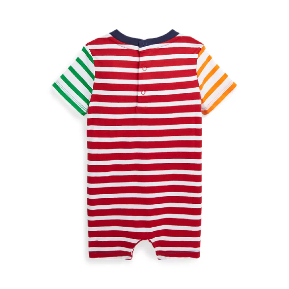 Bodys & Strampler | Grundausstattung Für Neugeborene | Neuheiten>Ralph Lauren Bodys & Strampler | Grundausstattung Für Neugeborene | Neuheiten Sommerstrampler aus Baumwolljersey für Baby | ® DE