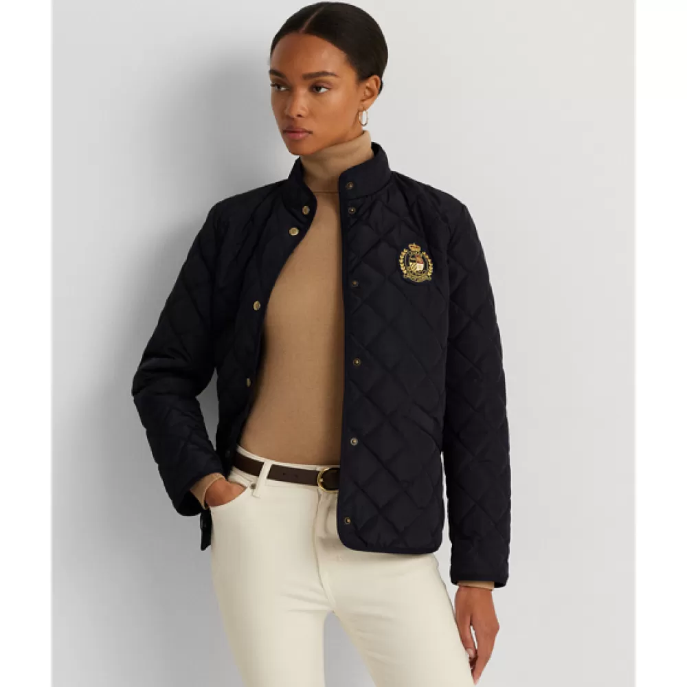 Jacken Und Mäntel>Ralph Lauren Jacken Und Mäntel Steppjacke mit Wappenaufnäher für Women | ® DE