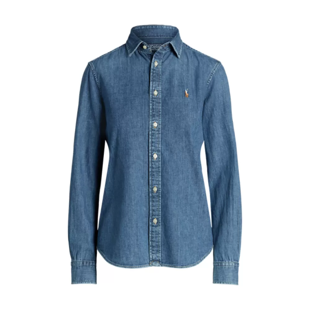 Hemden Und Blusen>Ralph Lauren Hemden Und Blusen Straight-Fit Hemd aus Denim für Women | ® DE