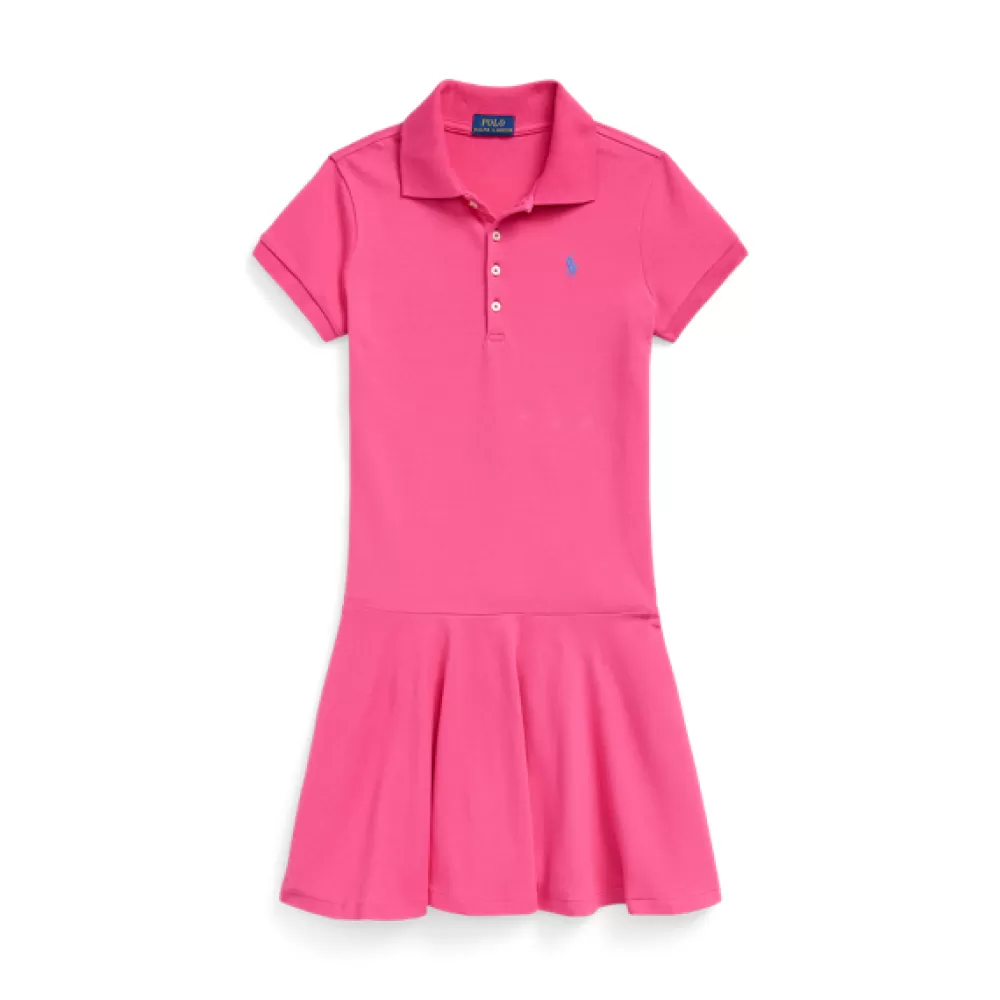 Ralph Lauren Stretch Cotton Mesh Polo Dress | DE