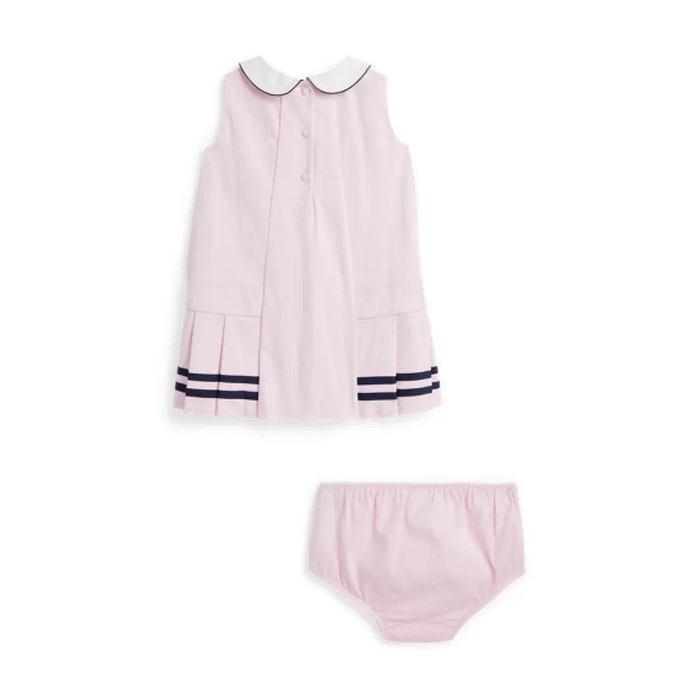 Kleider Und Bodys | Neuheiten>Ralph Lauren Kleider Und Bodys | Neuheiten Stretch-Ratière-Kleid mit Höschen für Baby | ® DE