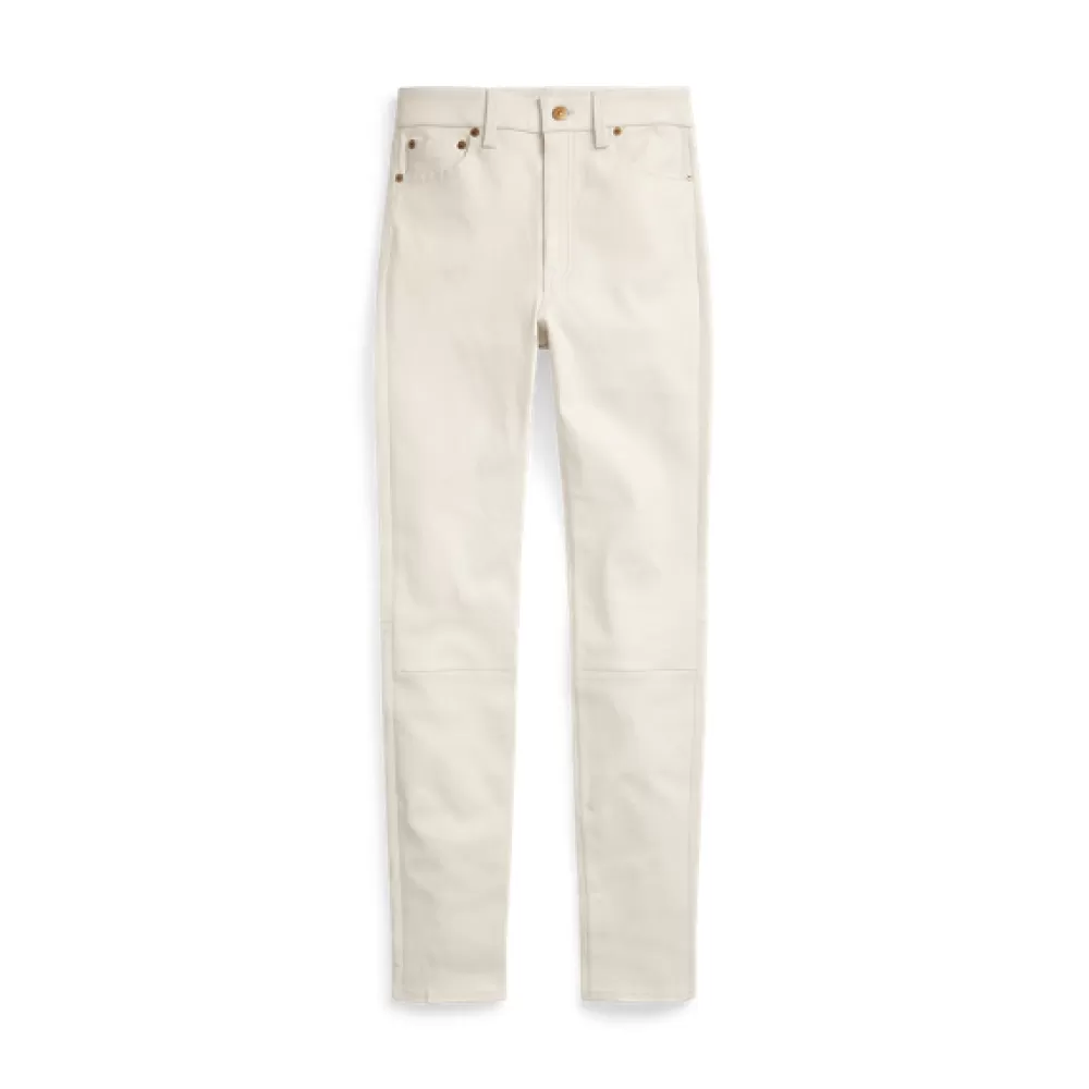 Hosen>Ralph Lauren Hosen Superschmale 5-Pocket-Hose aus Lammleder für Women | ® DE