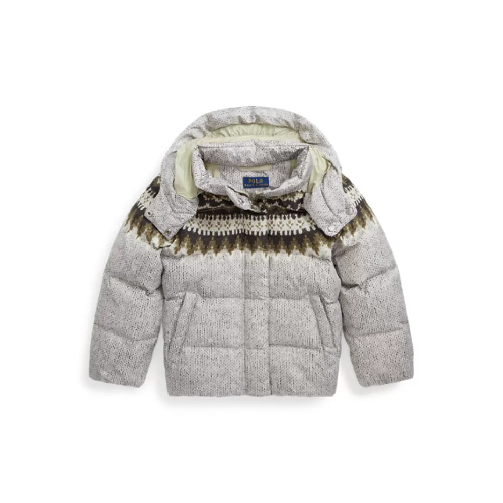 Jacken Und Mäntel>Ralph Lauren Jacken Und Mäntel Wasserabweisende Fair-Isle-Daunenjacke für Children | ® DE