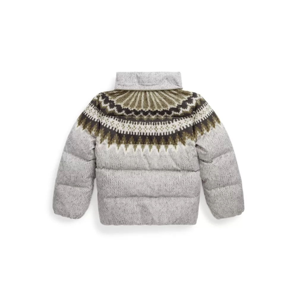 Jacken Und Mäntel>Ralph Lauren Jacken Und Mäntel Wasserabweisende Fair-Isle-Daunenjacke für Children | ® DE