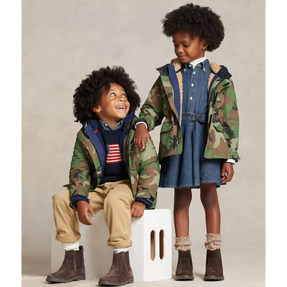 Mädchen 1½-6½ Jahre>Ralph Lauren Mädchen 1½-6½ Jahre Wasserabweisende Utility-Jacke P-Layer 1 für Children | ® DE