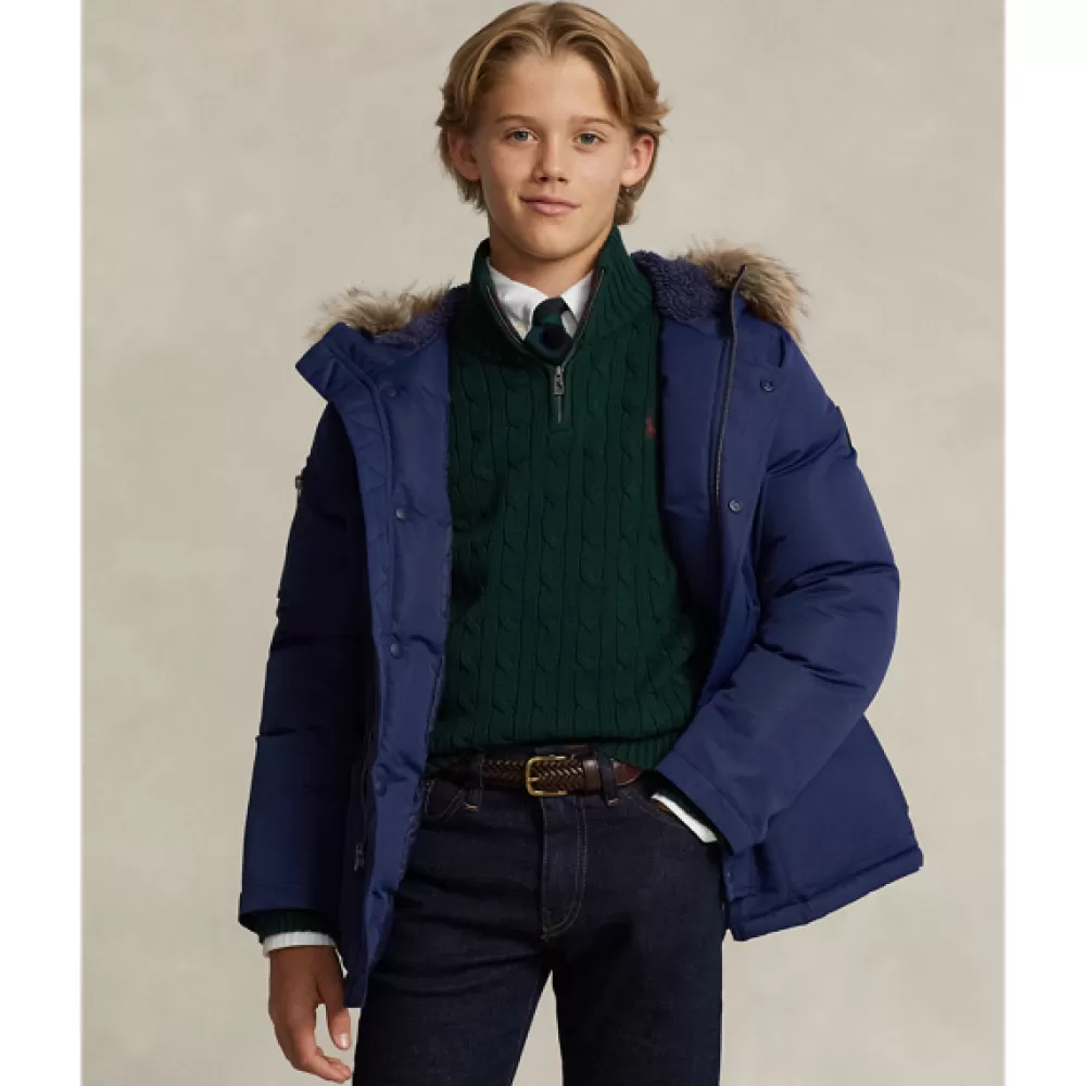 Jacken Und Mäntel>Ralph Lauren Jacken Und Mäntel Wasserbeständiger Daunenparka für Children | ® DE