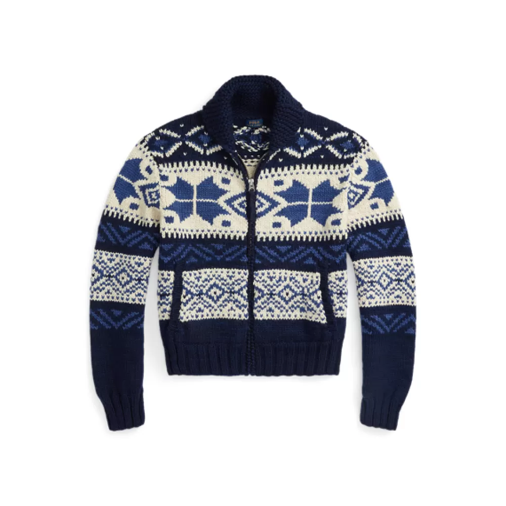 Pullover Und Strickjacken>Ralph Lauren Pullover Und Strickjacken Woll-Strickjacke mit Geo-Motiv für Women | ® DE