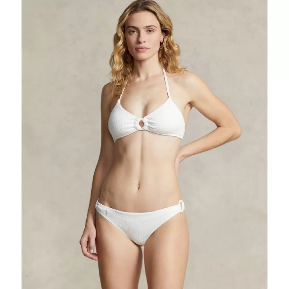 Bade- Und Strandmode>Ralph Lauren Bade- Und Strandmode Zopfmuster-Bikinitop mit O-Ring für Women | ® DE