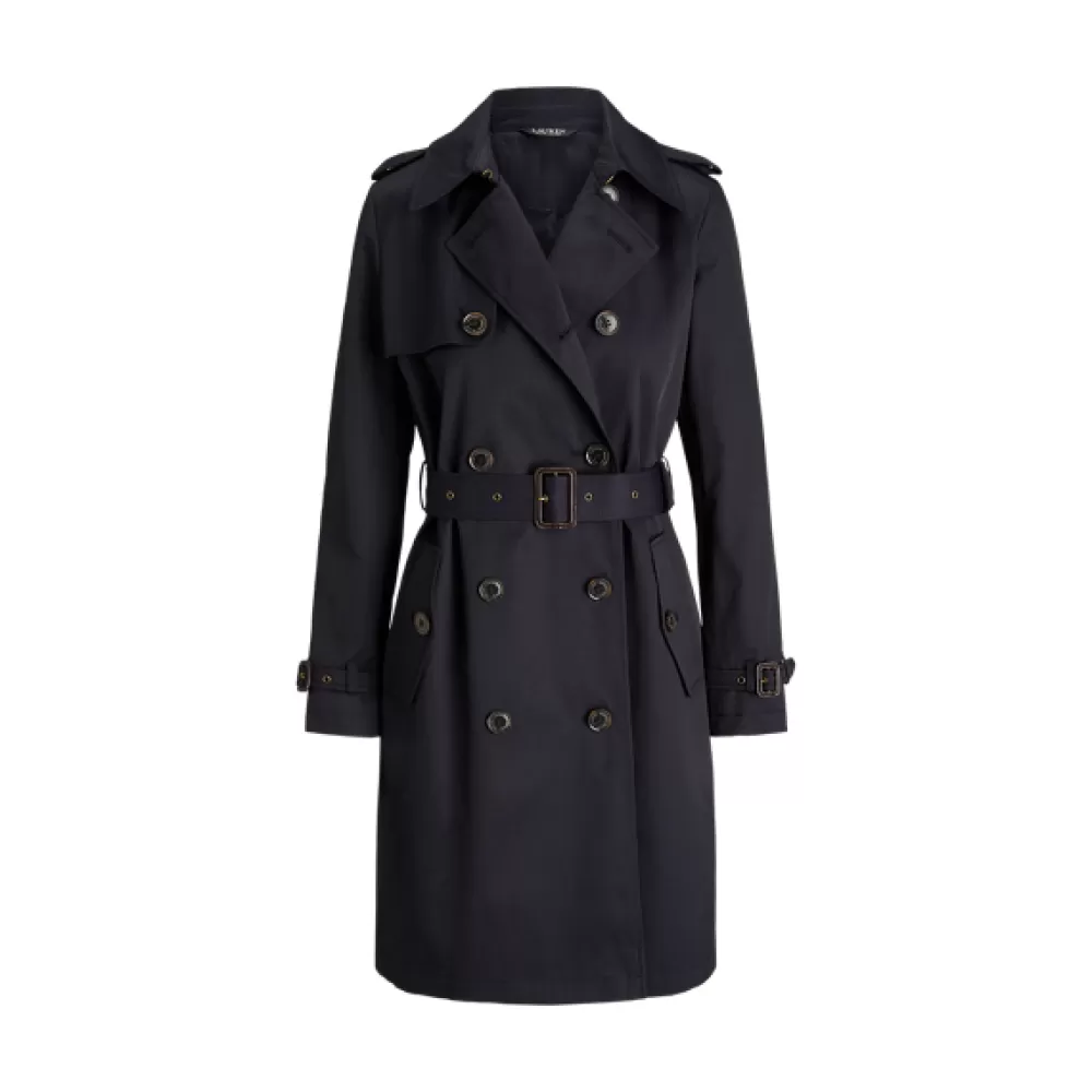 Jacken Und Mäntel>Ralph Lauren Jacken Und Mäntel Zweireihiger Trenchcoat mit Baumwolle für Women | ® DE